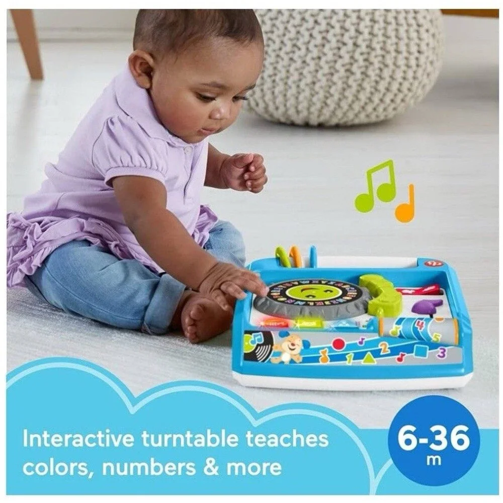 New Fisher-Price Laugh & Learn Remix Record Player, Musical Toy with Learning